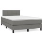 Cama box spring con colchón tela gris oscuro 120x200 cm de vidaXL, Camas y somieres - Ref: Foro24-3140042, Precio: 423,15 €, ...