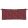 Cojín para banco de jardín tela rojo tinto melange 120x50x7 cm en Decoración | Comprar online en Foru.es