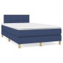 Cama box spring con colchón tela azul 120x200 cm de vidaXL, Camas y somieres - Ref: Foro24-3140607, Precio: 400,79 €, Descuen...