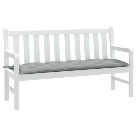 Cojín para banco de jardín tela gris claro melange 150x50x7 cm en Decoración | Comprar online en Foru.es