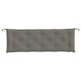 Cojín para banco de jardín tela gris oscuro melange 150x50x7 cm en Decoración | Comprar online en Foru.es
