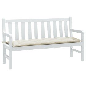 Cojín para banco de jardín tela crema melange 150x50x7 cm en Decoración | Comprar online en Foru.es