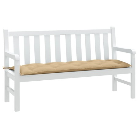 Cojín para banco de jardín tela beige melange 150x50x7 cm en Decoración | Comprar online en Foru.es