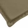 Cojín para banco de jardín tela gris taupe melange 150x50x7 cm en Decoración | Comprar online en Foru.es