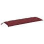 Cojín para banco de jardín tela rojo tinto melange 150x50x7 cm en Decoración | Comprar online en Foru.es