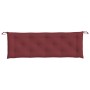 Cojín para banco de jardín tela rojo tinto melange 150x50x7 cm en Decoración | Comprar online en Foru.es