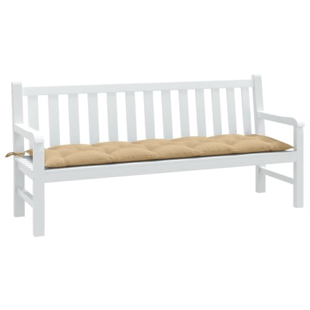 Cojín para banco de jardín tela beige melange 180x50x7 cm en Decoración | Comprar online en Foru.es