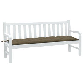 Cojín para banco de jardín tela gris taupe melange 180x50x7 cm en Decoración | Comprar online en Foru.es