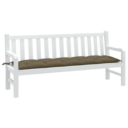 Cojín para banco de jardín tela gris taupe melange 180x50x7 cm en Decoración | Comprar online en Foru.es