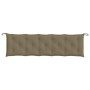 Cojín para banco de jardín tela gris taupe melange 180x50x7 cm en Decoración | Comprar online en Foru.es