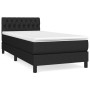 Cama box spring con colchón tela negro 90x190 cm de vidaXL, Camas y somieres - Ref: Foro24-3140259, Precio: 301,71 €, Descuen...