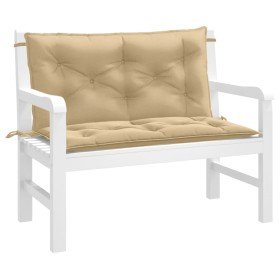 Cojines para banco jardín 2 uds tela beige melange 100x50x7 cm en Decoración | Comprar online en Foru.es