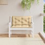 Cojines para banco jardín 2 uds tela beige melange 100x50x7 cm en Decoración | Comprar online en Foru.es