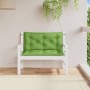 Cojines para banco jardín 2 uds tela verde melange 100x50x7 cm en Decoración | Comprar online en Foru.es