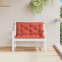 Cojines para banco jardín 2 uds tela rojo melange 100x50x7 cm en Decoración | Comprar online en Foru.es