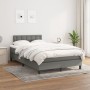 Cama box spring con colchón tela gris oscuro 120x200 cm de vidaXL, Camas y somieres - Ref: Foro24-3140362, Precio: 416,68 €, ...