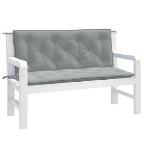 Cojines banco jardín 2 uds tela gris claro melange 120x50x7 cm en Decoración | Comprar online en Foru.es