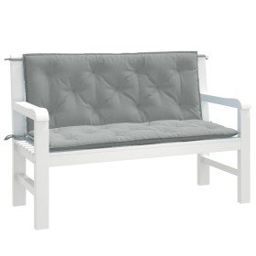 Cojines banco jardín 2 uds tela gris claro melange 120x50x7 cm en Decoración | Comprar online en Foru.es