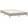 Cama box spring con colchón tela gris claro 120x200 cm de vidaXL, Camas y somieres - Ref: Foro24-3140761, Precio: 387,85 €, D...