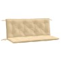 Cojines para banco jardín 2 uds tela beige melange 120x50x7 cm en Decoración | Comprar online en Foru.es