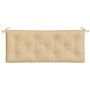 Cojines para banco jardín 2 uds tela beige melange 120x50x7 cm en Decoración | Comprar online en Foru.es