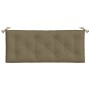 Cojines banco jardín 2 uds tela gris taupe melange 120x50x7 cm en Decoración | Comprar online en Foru.es
