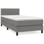 Box spring bed with dark gray fabric mattress 90x190 cm by vidaXL, Beds and slatted bases - Ref: Foro24-3140178, Price: 294,6...