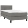 Box spring bed with dark gray fabric mattress 90x190 cm by vidaXL, Beds and slatted bases - Ref: Foro24-3140178, Price: 294,6...