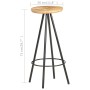 Taburetes de cocina 2 unidades madera de mango rugosa de vidaXL, Taburetes de cocina - Ref: Foro24-286614, Precio: 161,56 €, ...