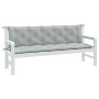 Cojines banco jardín 2 uds tela gris claro melange 180x50x7 cm en Decoración | Comprar online en Foru.es