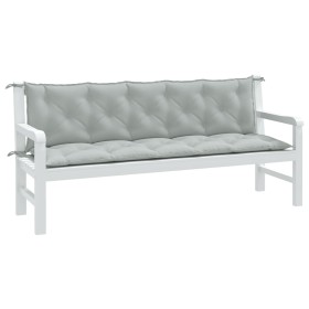 Cojines banco jardín 2 uds tela gris claro melange 180x50x7 cm en Decoración | Comprar online en Foru.es