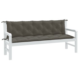Cojines banco jardín 2 uds tela gris oscuro melange 180x50x7 cm en Decoración | Comprar online en Foru.es