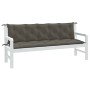 Cojines banco jardín 2 uds tela gris oscuro melange 180x50x7 cm en Decoración | Comprar online en Foru.es