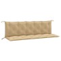 Cojines para banco jardín 2 uds tela beige melange 180x50x7 cm en Decoración | Comprar online en Foru.es