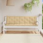 Cojines para banco jardín 2 uds tela beige melange 180x50x7 cm en Decoración | Comprar online en Foru.es