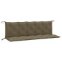 Cojines banco jardín 2 uds tela gris taupe melange 180x50x7 cm en Decoración | Comprar online en Foru.es