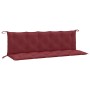 Cojines banco jardín 2 uds tela rojo tinto melange 180x50x7 cm en Decoración | Comprar online en Foru.es