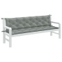 Cojines banco jardín 2 uds tela gris claro melange 200x50x7 cm en Decoración | Comprar online en Foru.es