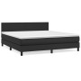 Cama box spring con colchón cuero sintético negro 180x200 cm de vidaXL, Camas y somieres - Ref: Foro24-3141017, Precio: 557,9...