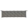 Cojines banco jardín 2 uds tela gris oscuro melange 200x50x7 cm en Decoración | Comprar online en Foru.es