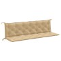 Cojines para banco jardín 2 uds tela beige melange 200x50x7 cm en Decoración | Comprar online en Foru.es