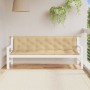 Cojines para banco jardín 2 uds tela beige melange 200x50x7 cm en Decoración | Comprar online en Foru.es