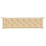 Cojines para banco jardín 2 uds tela beige melange 200x50x7 cm en Decoración | Comprar online en Foru.es