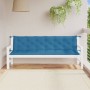 Cojines para banco jardín 2 uds tela azul melange 200x50x7 cm en Decoración | Comprar online en Foru.es