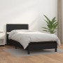 Cama box spring con colchón cuero sintético negro 90x190 cm de vidaXL, Camas y somieres - Ref: Foro24-3141041, Precio: 293,06...
