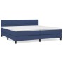 Cama box spring con colchón tela azul 200x200 cm de vidaXL, Camas y somieres - Ref: Foro24-3140087, Precio: 594,04 €, Descuen...