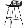 Taburetes de cocina 2 unidades ratán negro de vidaXL, Taburetes de cocina - Ref: Foro24-285233, Precio: 274,51 €, Descuento: %