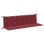 Cojines banco jardín 2 uds tela rojo tinto melange 200x50x7 cm en Decoración | Comprar online en Foru.es