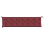 Cojines banco jardín 2 uds tela rojo tinto melange 200x50x7 cm en Decoración | Comprar online en Foru.es