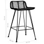 Taburetes de cocina 2 unidades ratán negro de vidaXL, Taburetes de cocina - Ref: Foro24-285233, Precio: 274,51 €, Descuento: %